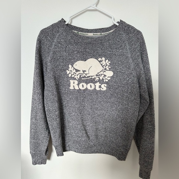 Roots Classic Salt and Pepper Crewneck Sweater - Picture 2 of 4